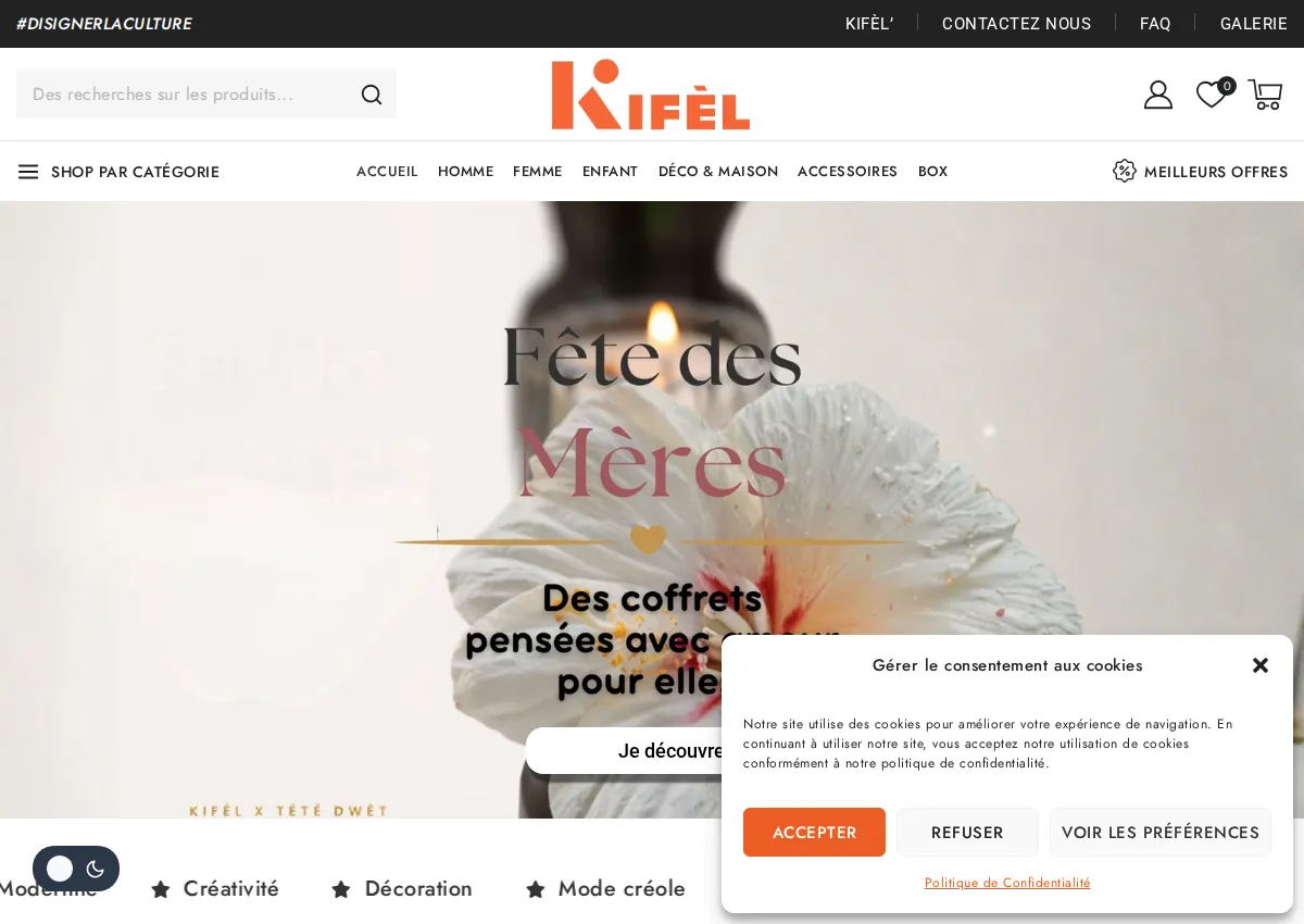 Store homepage