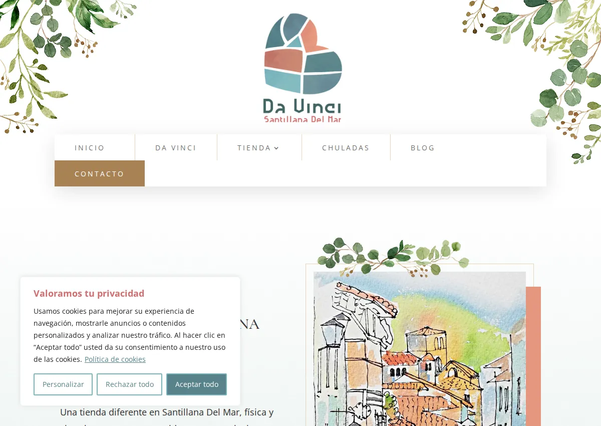 Store homepage