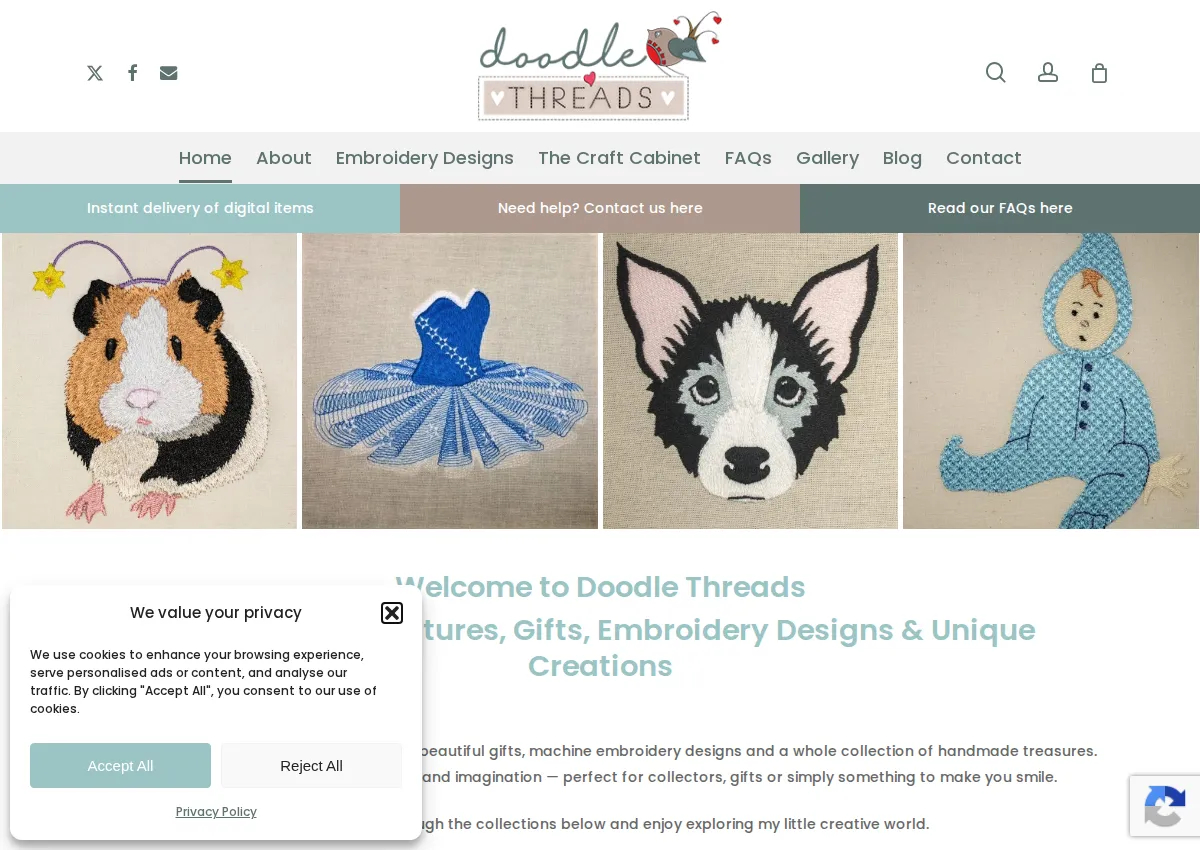 Store homepage
