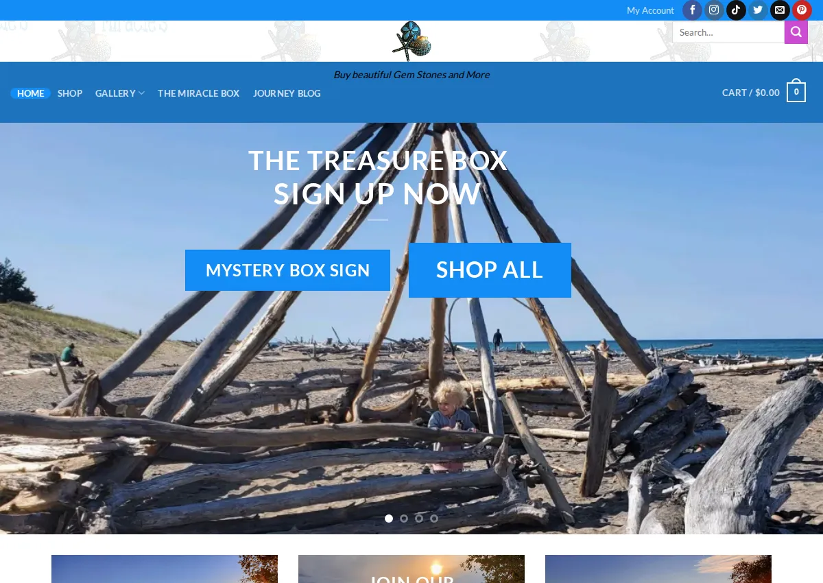Store homepage