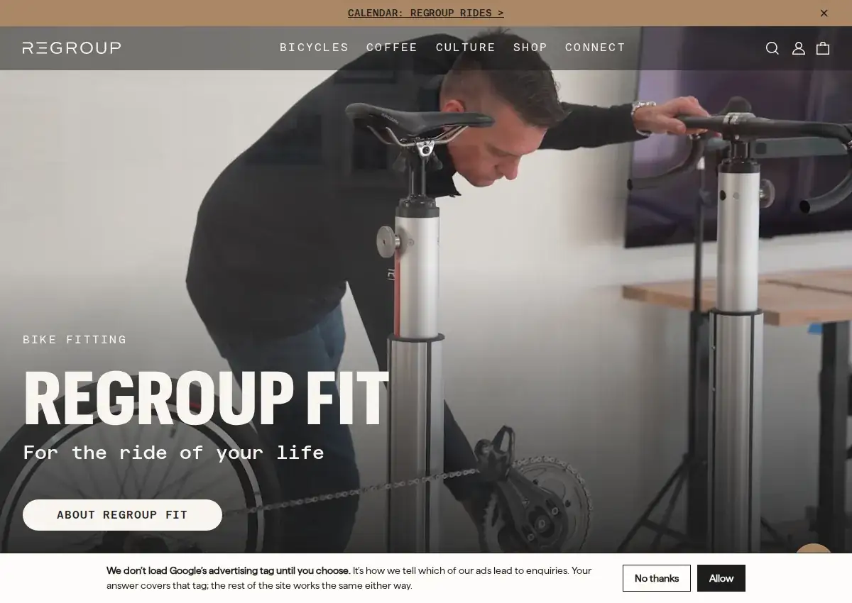 Store homepage