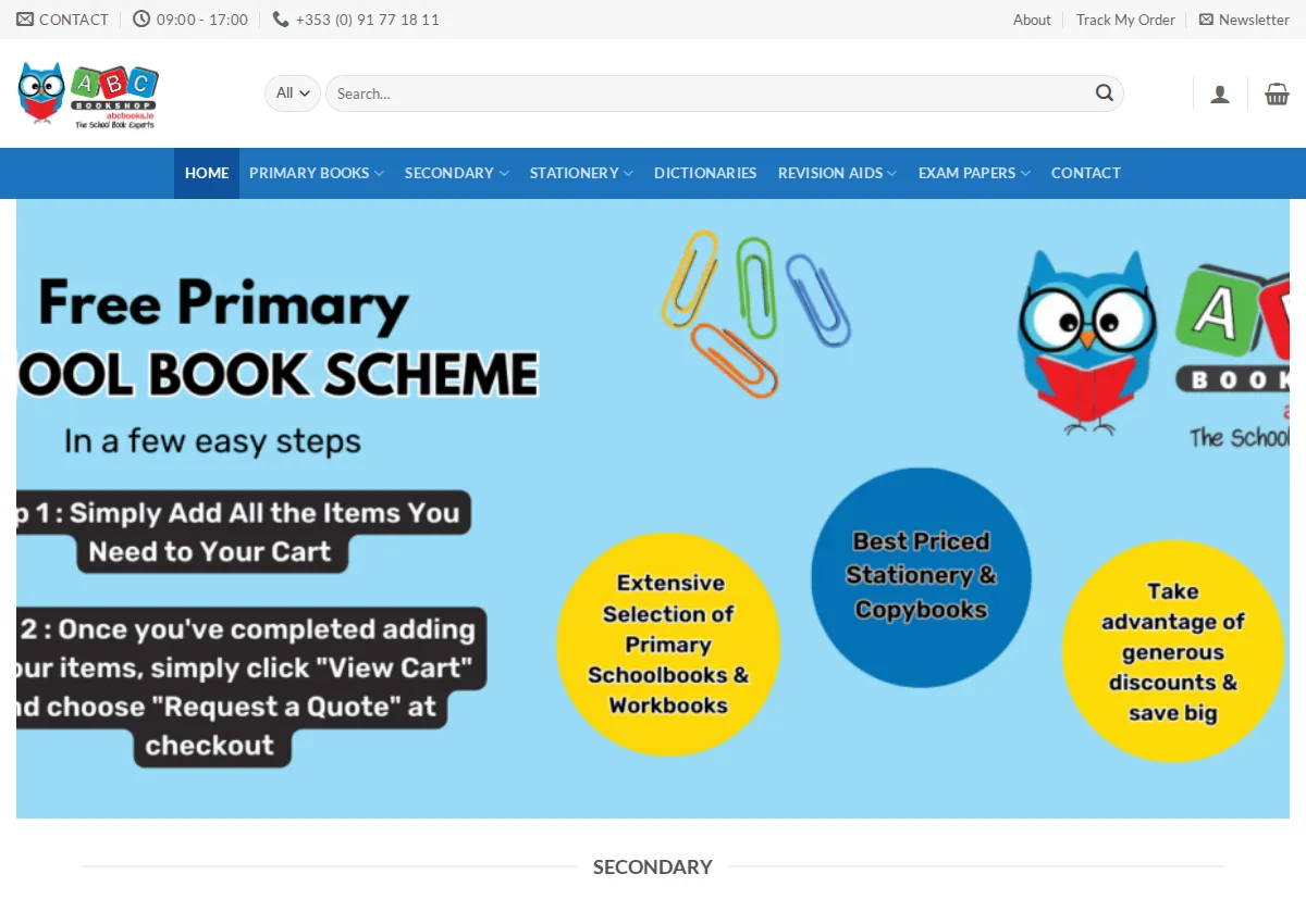 Store homepage