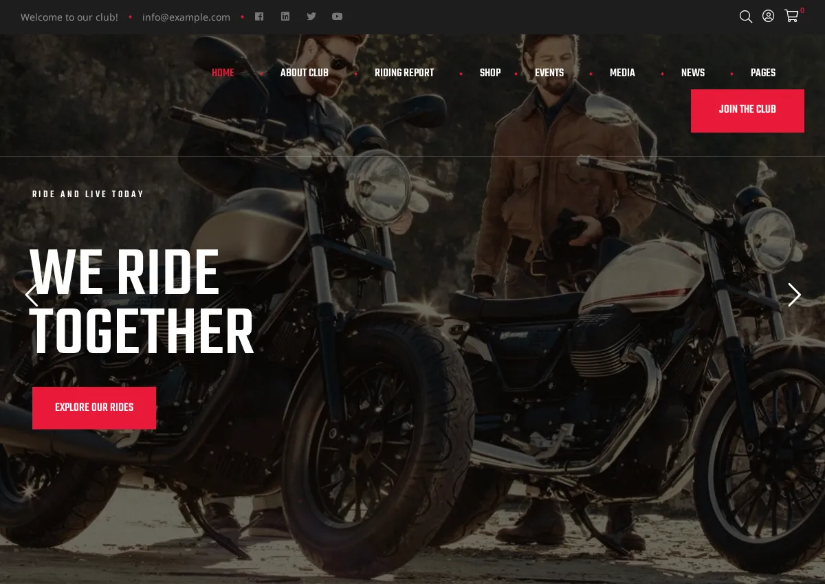 Store homepage