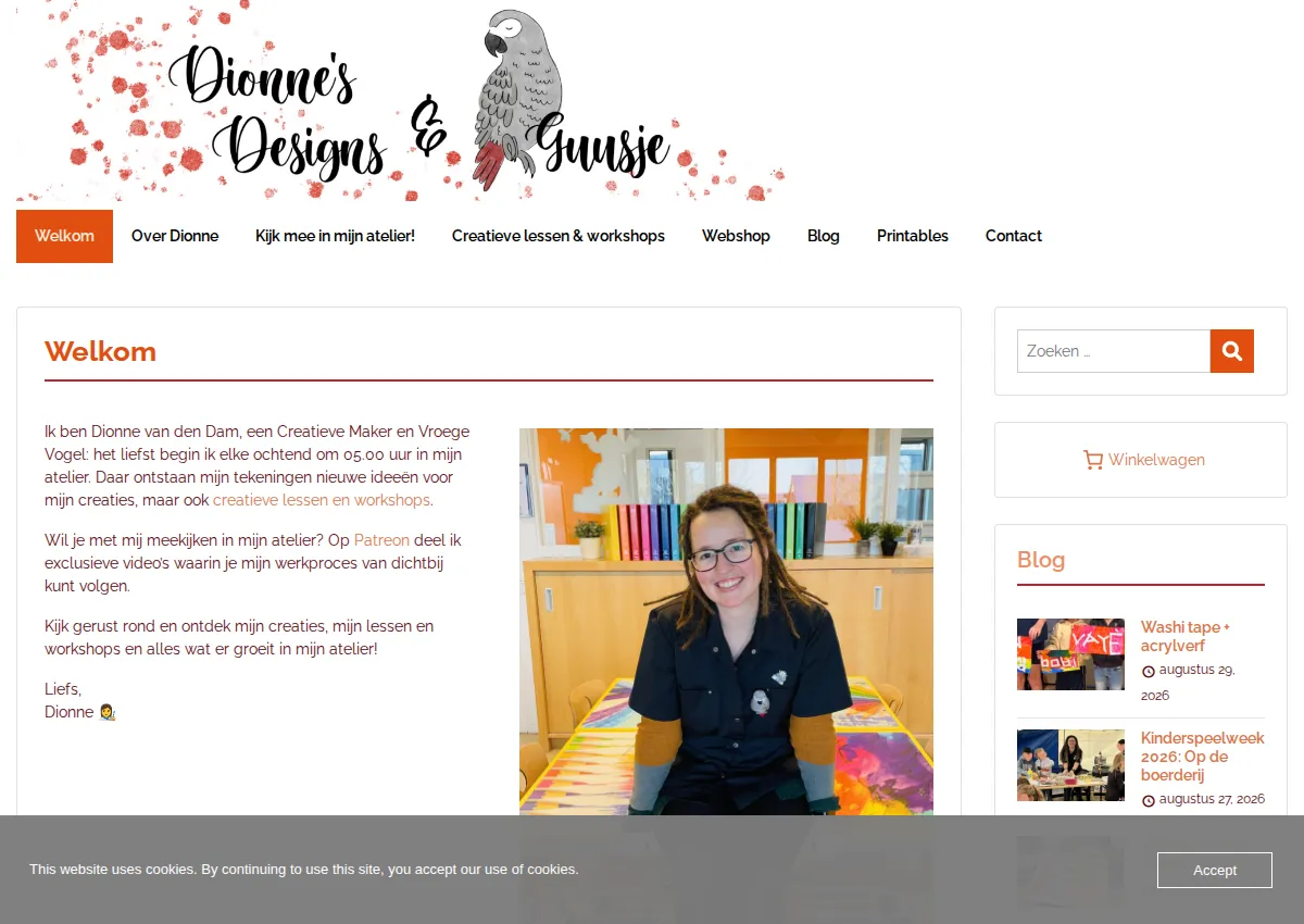 Store homepage