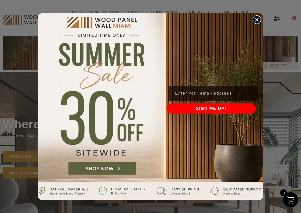 Store homepage