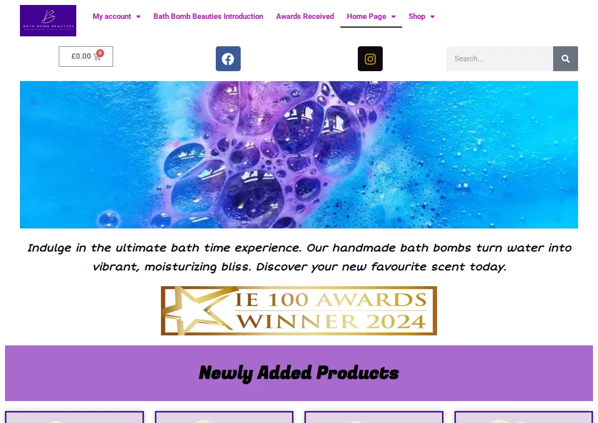 Store homepage