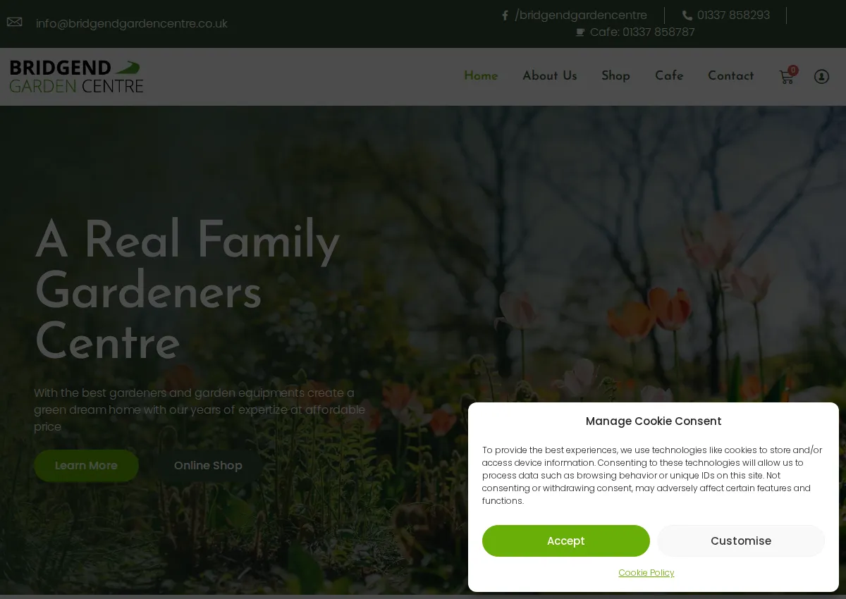 Store homepage