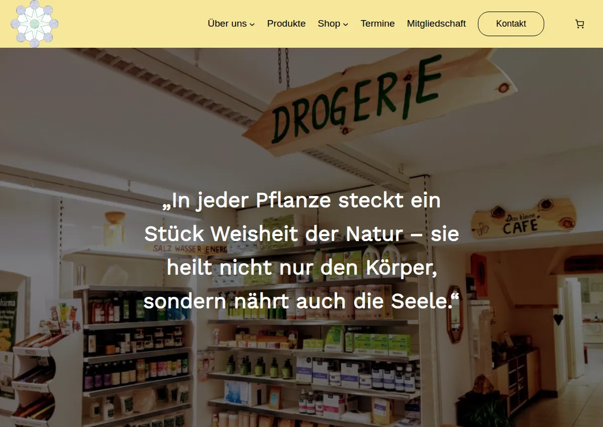 Store homepage