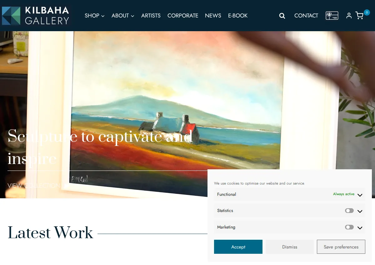 Store homepage