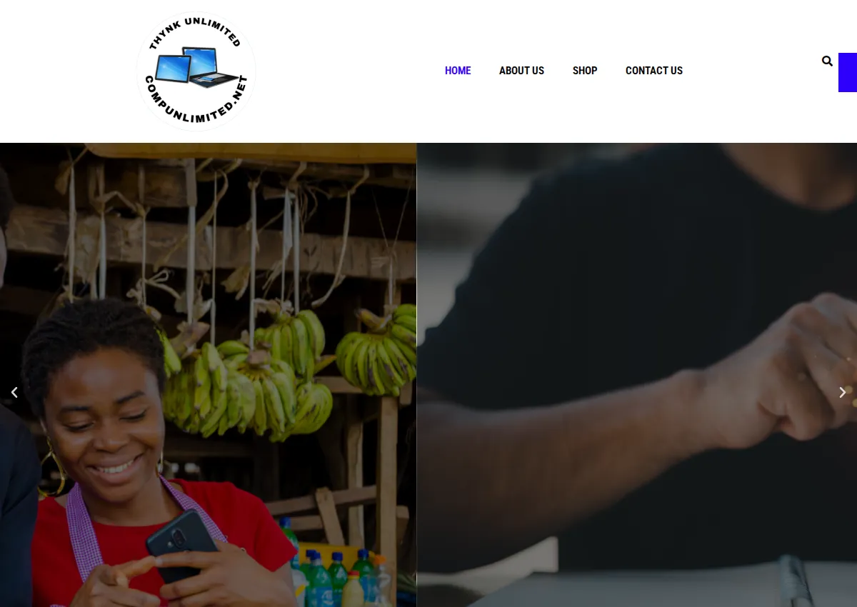 Store homepage