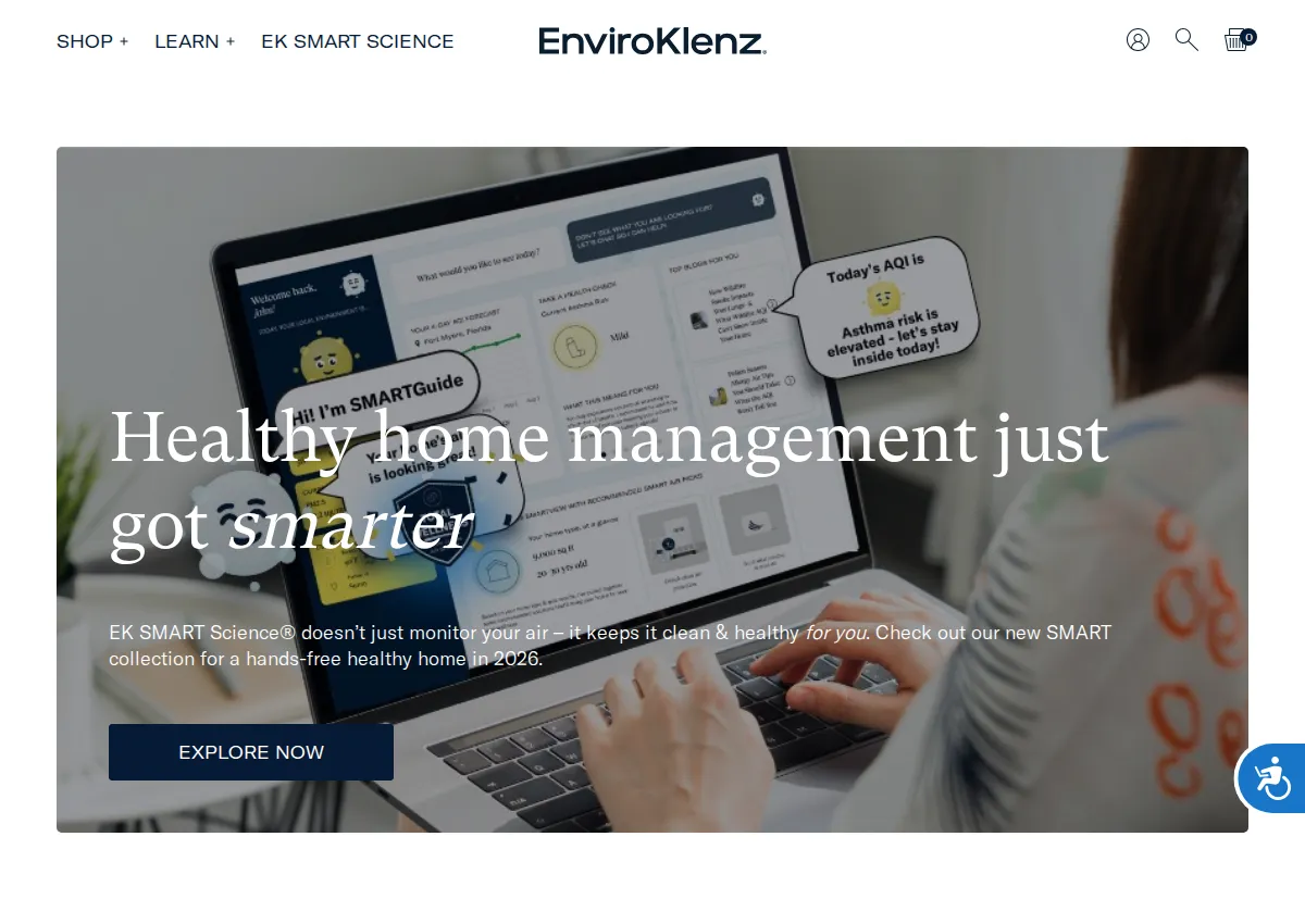 Store homepage