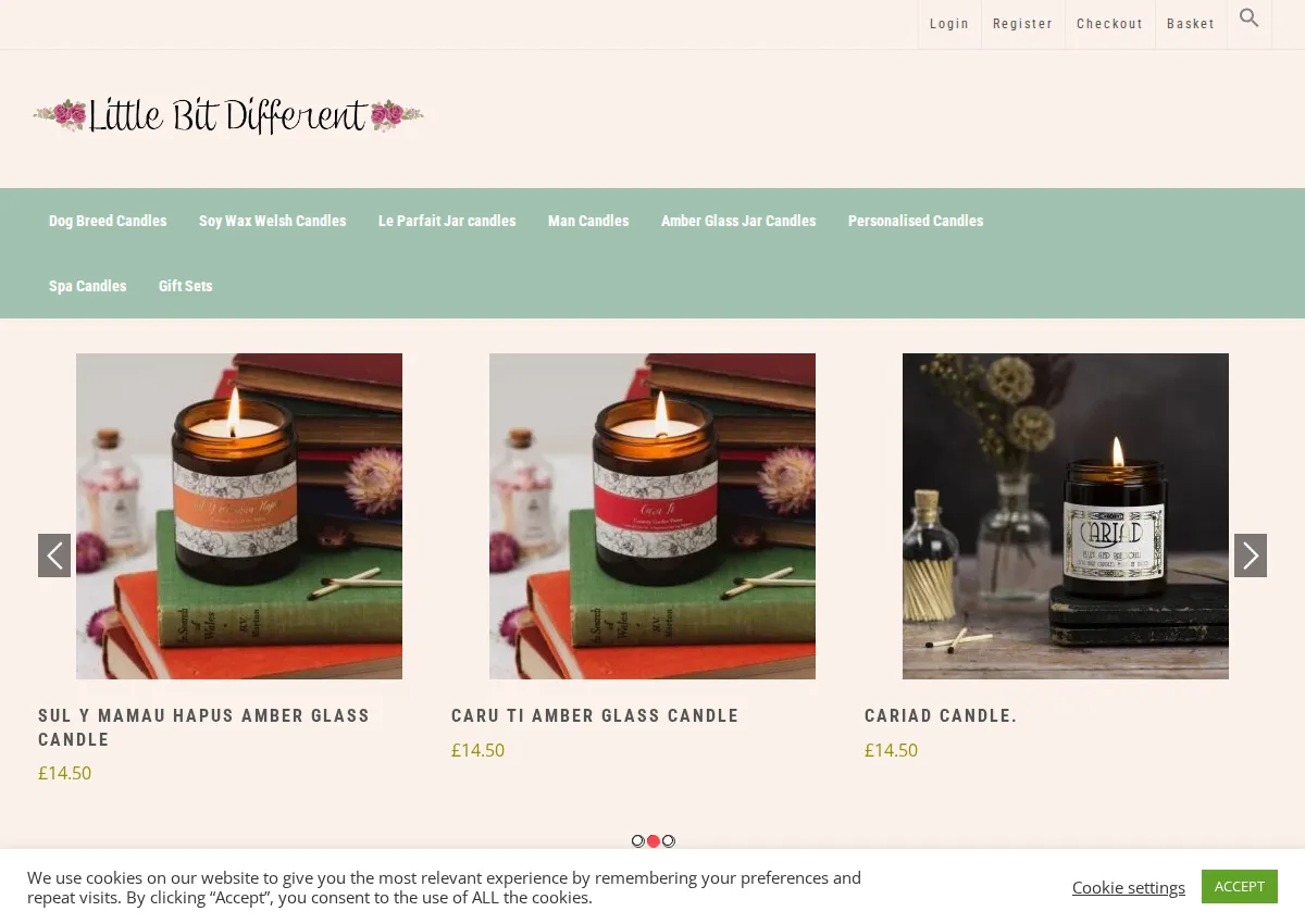 Store homepage