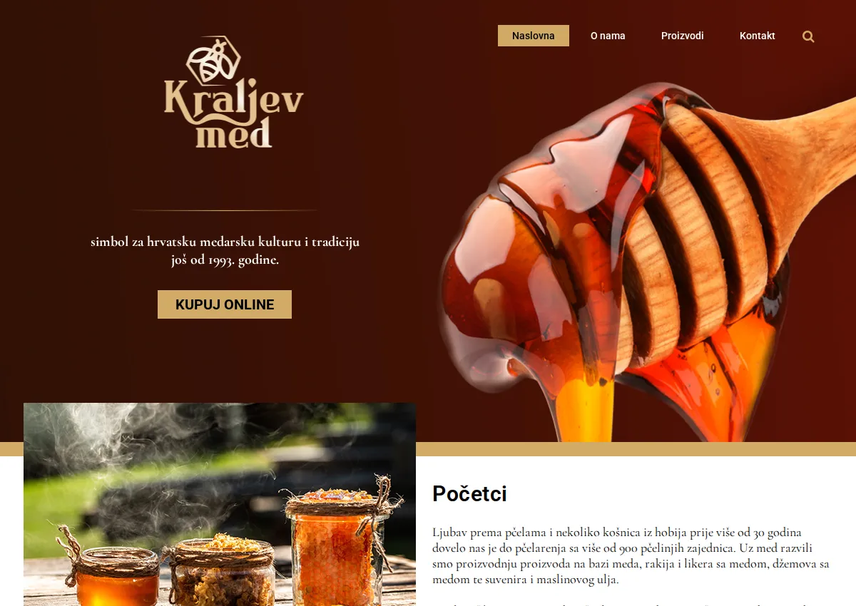 Store homepage