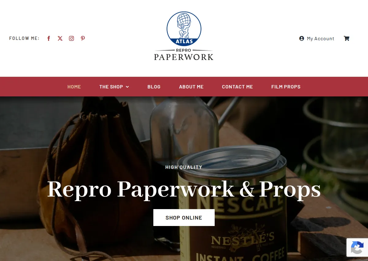 Store homepage