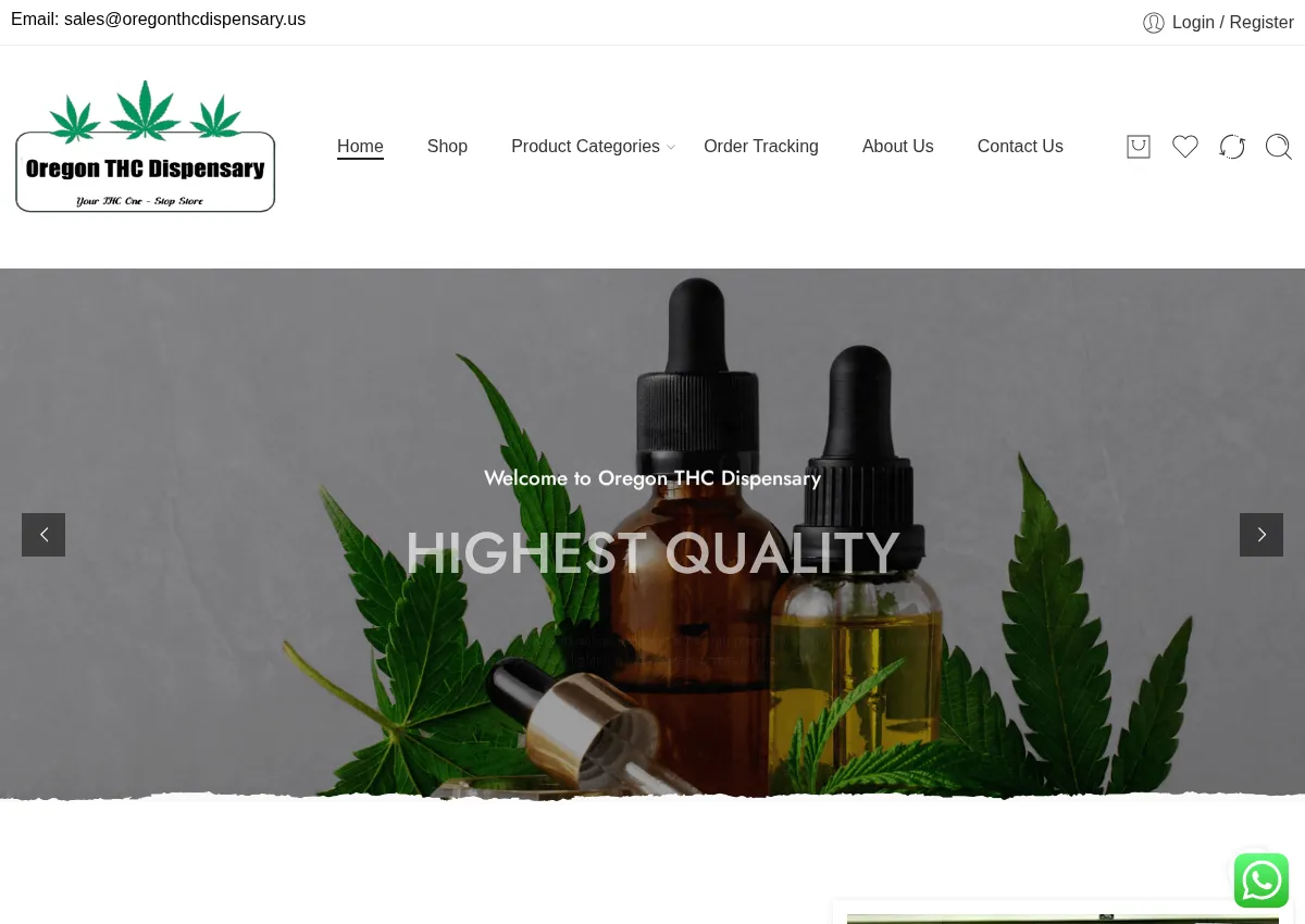 Store homepage
