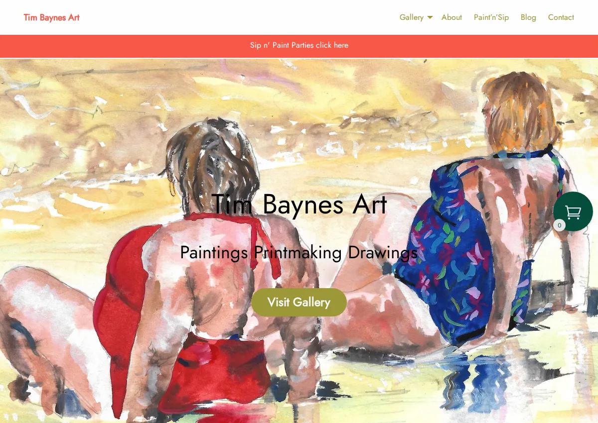Store homepage