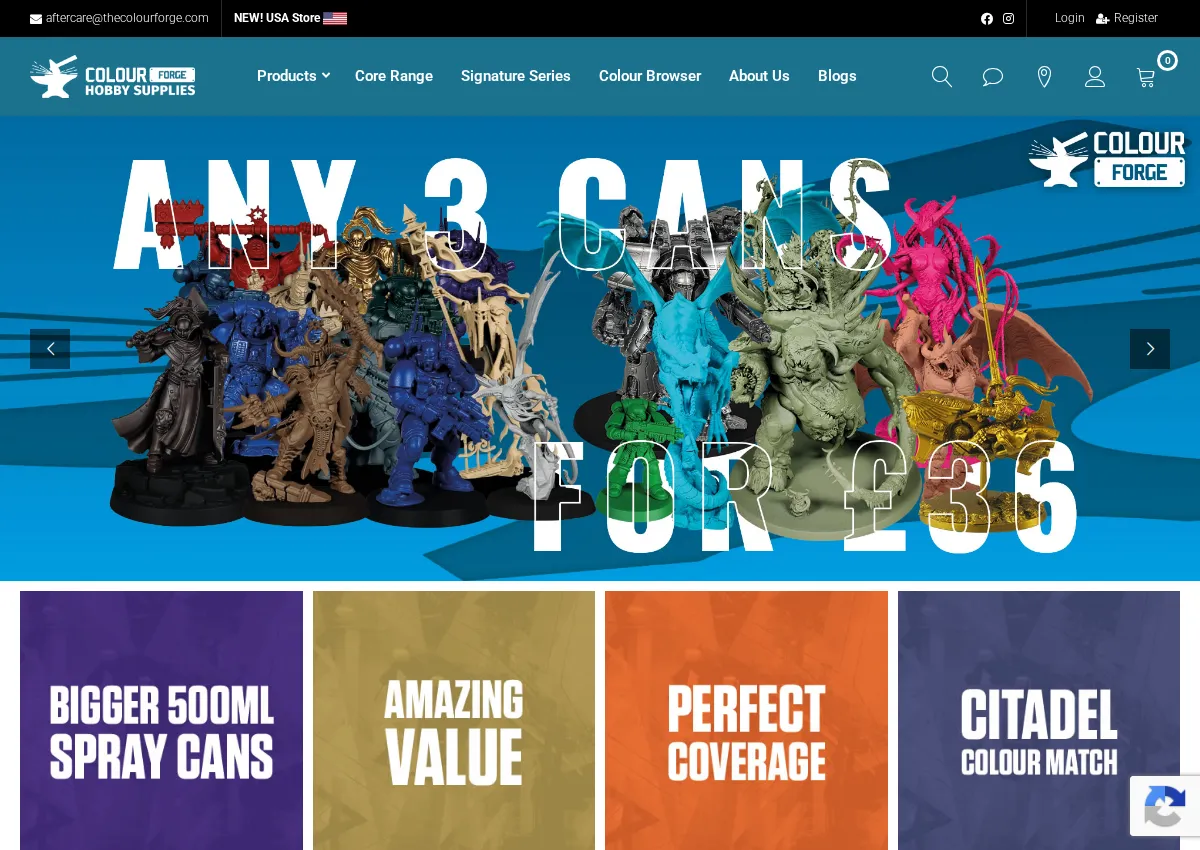 Store homepage