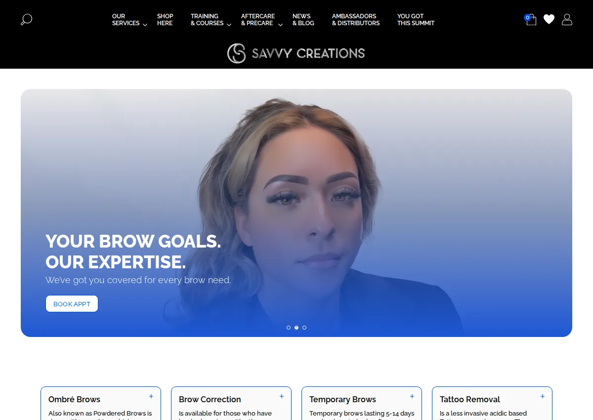 Store homepage