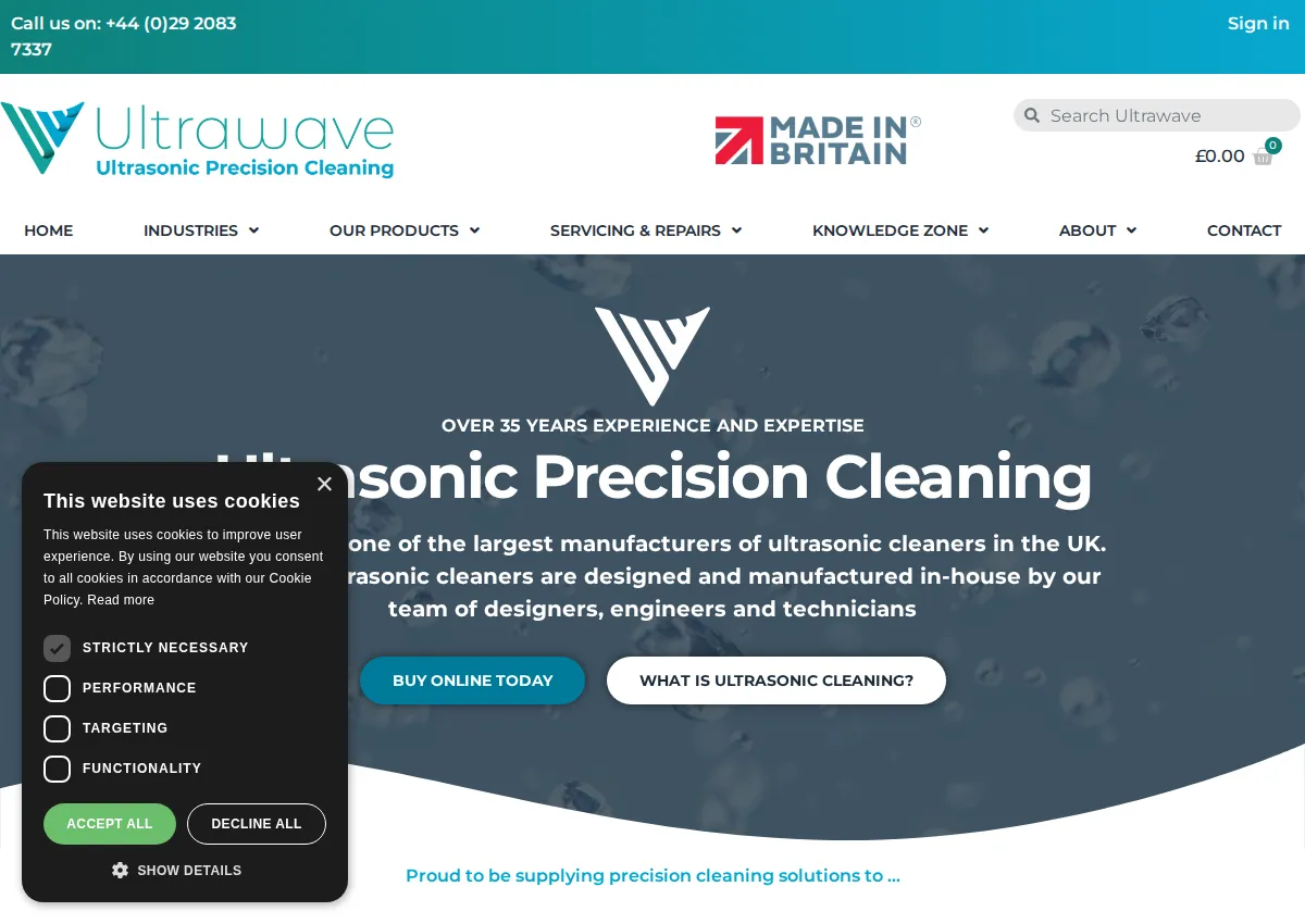 Store homepage