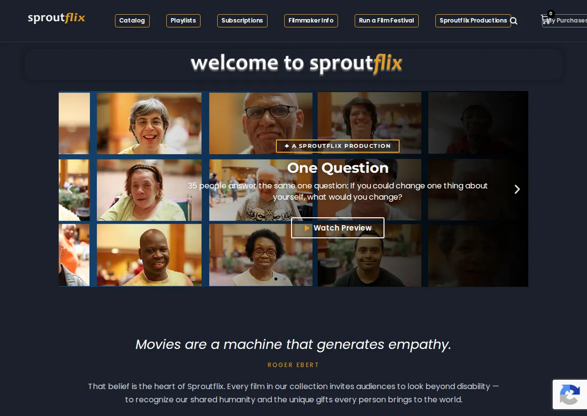 Store homepage
