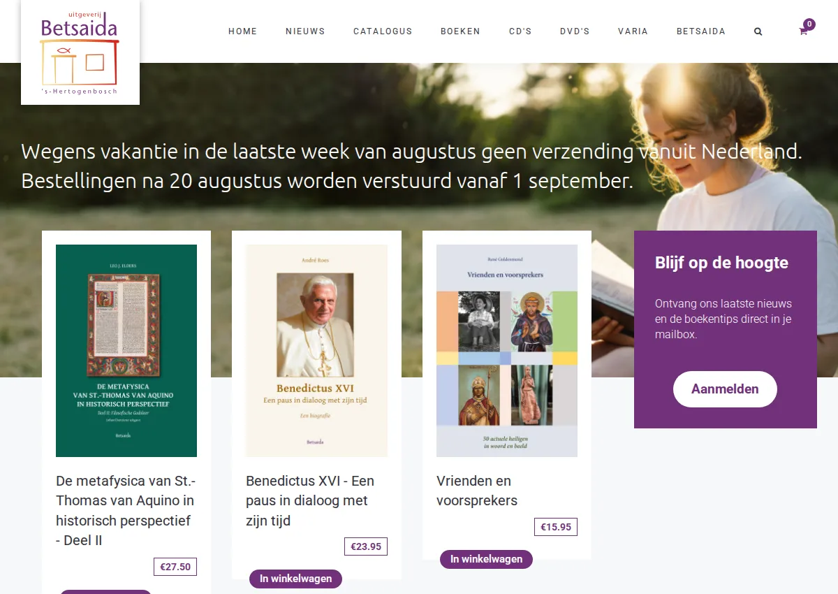 Store homepage