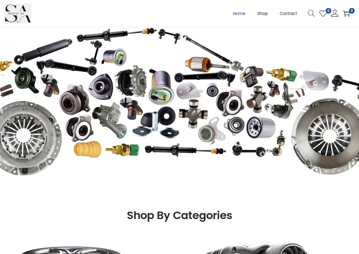 Store homepage