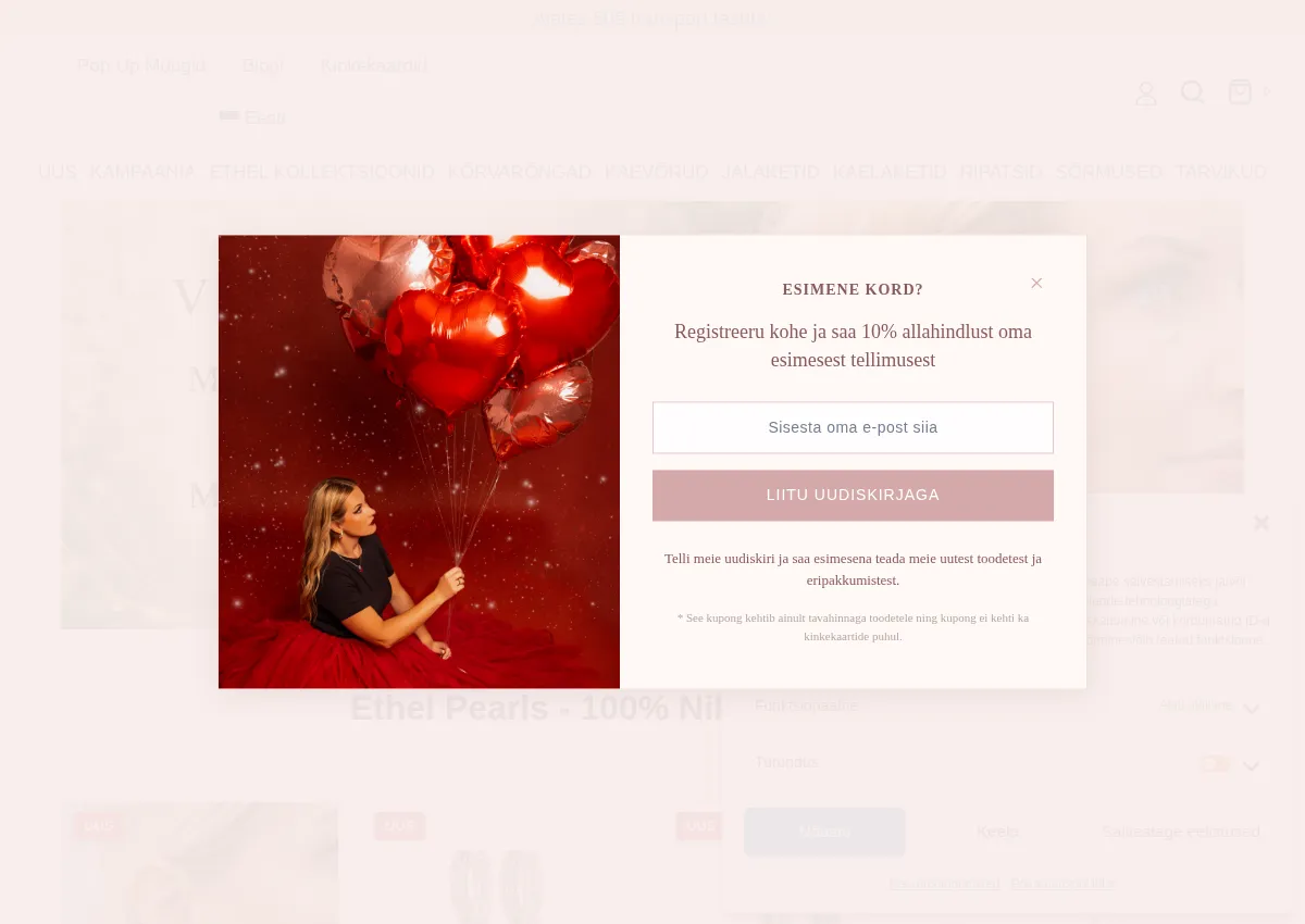 Store homepage
