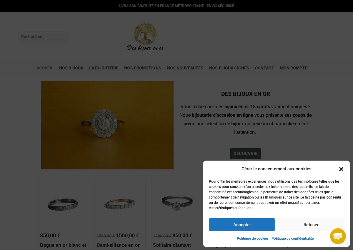 Store homepage