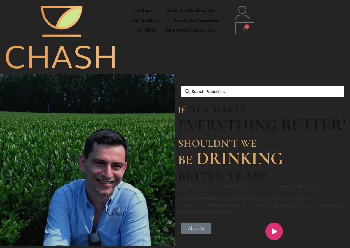 Store homepage