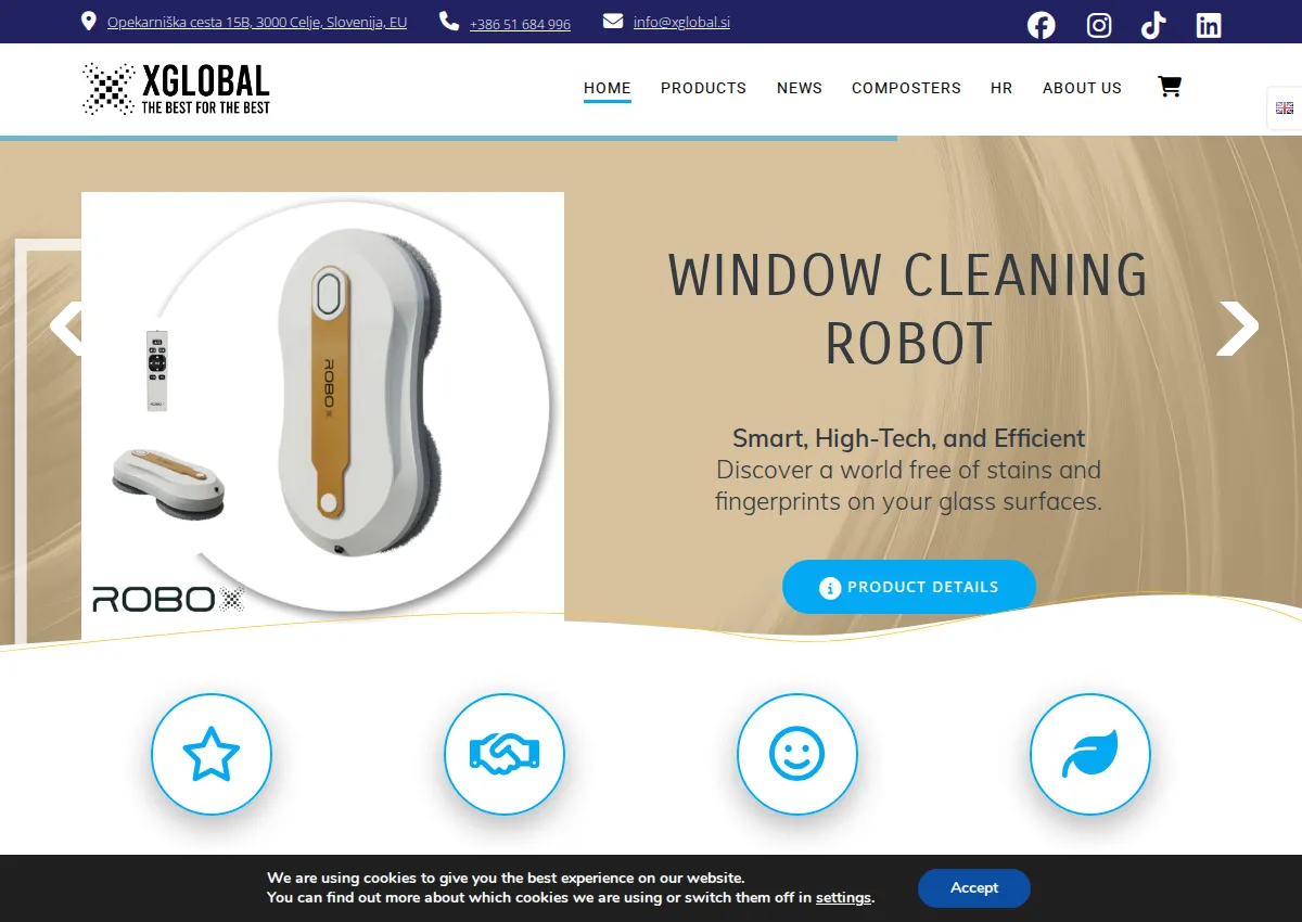 Store homepage