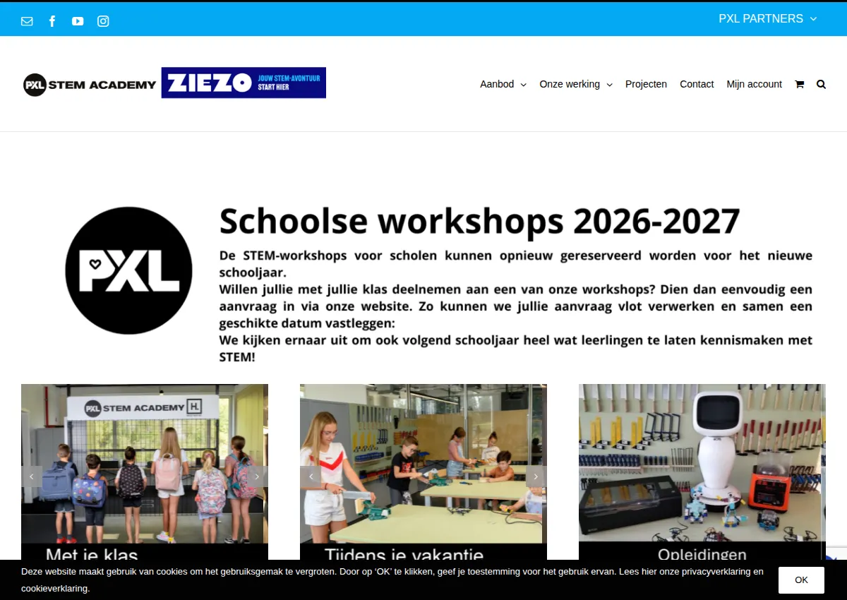 Store homepage