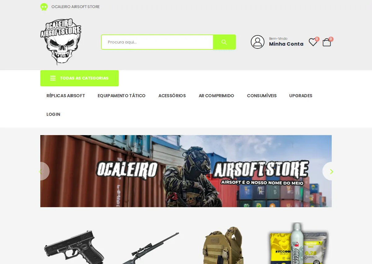 Store homepage