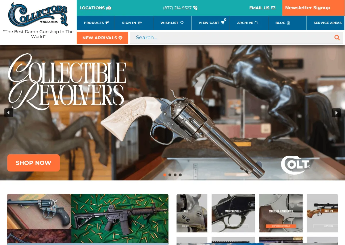 Store homepage