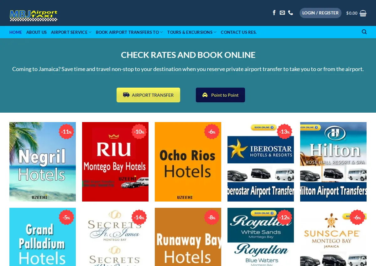 Store homepage