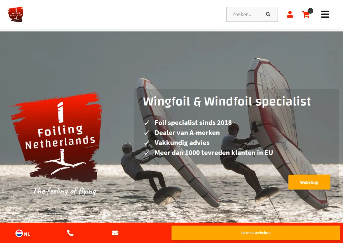 Store homepage