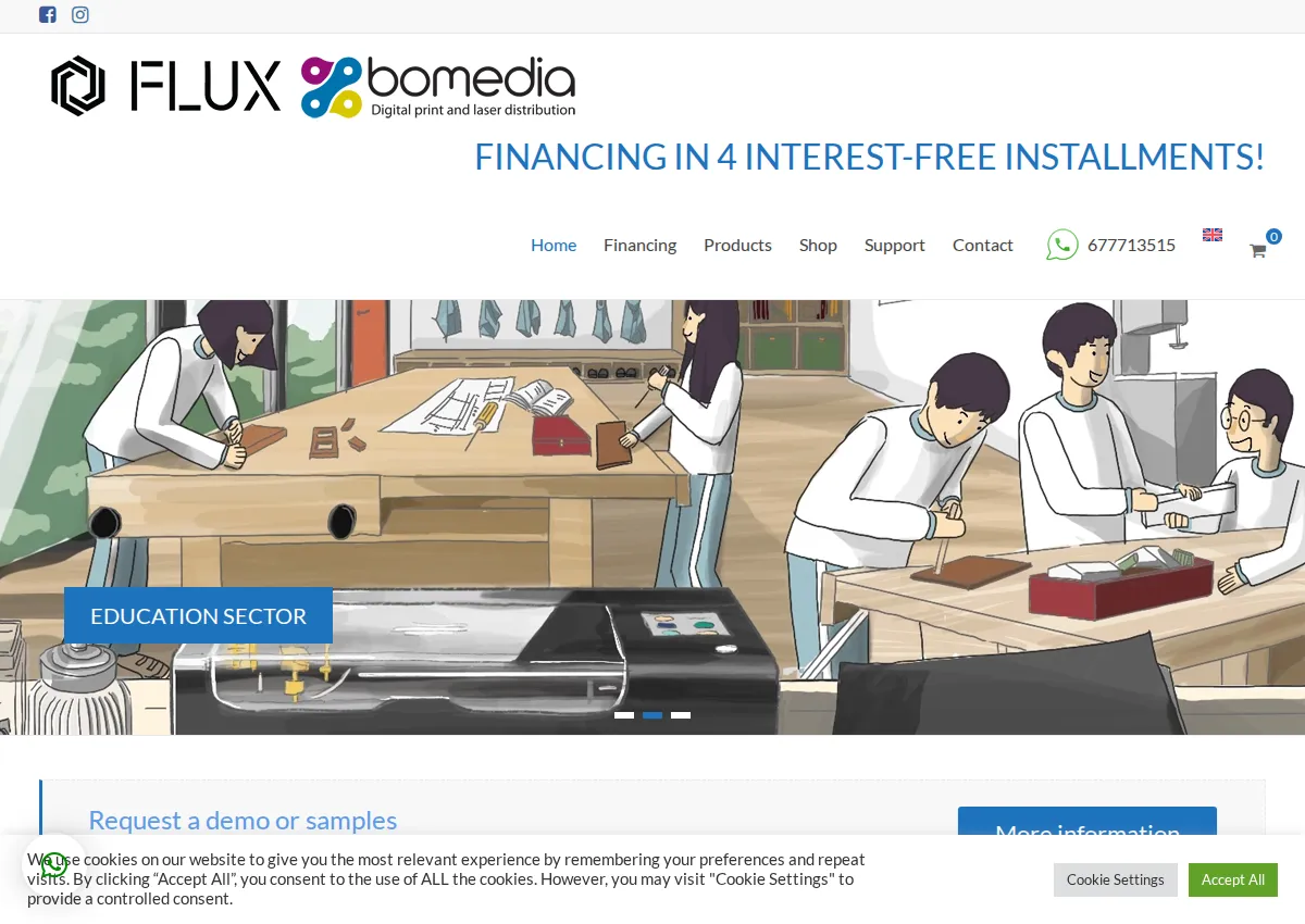 Store homepage