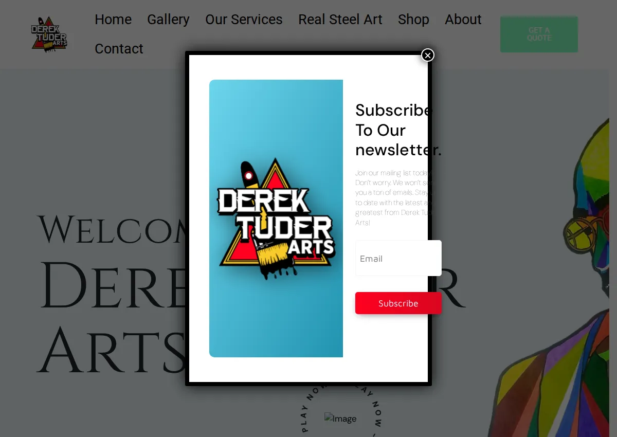 Store homepage