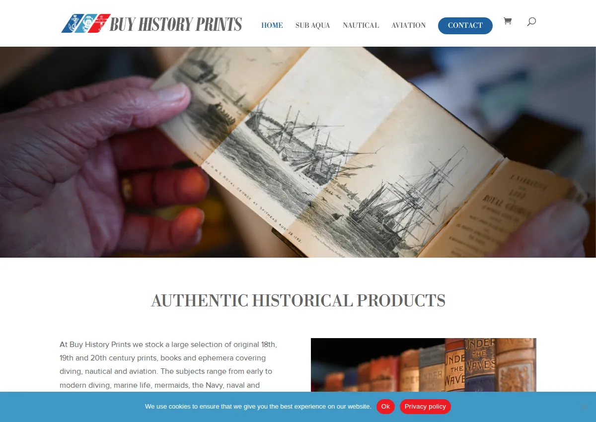 Store homepage