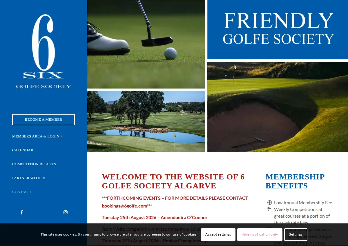 Store homepage