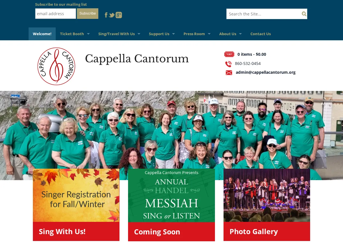 Store homepage