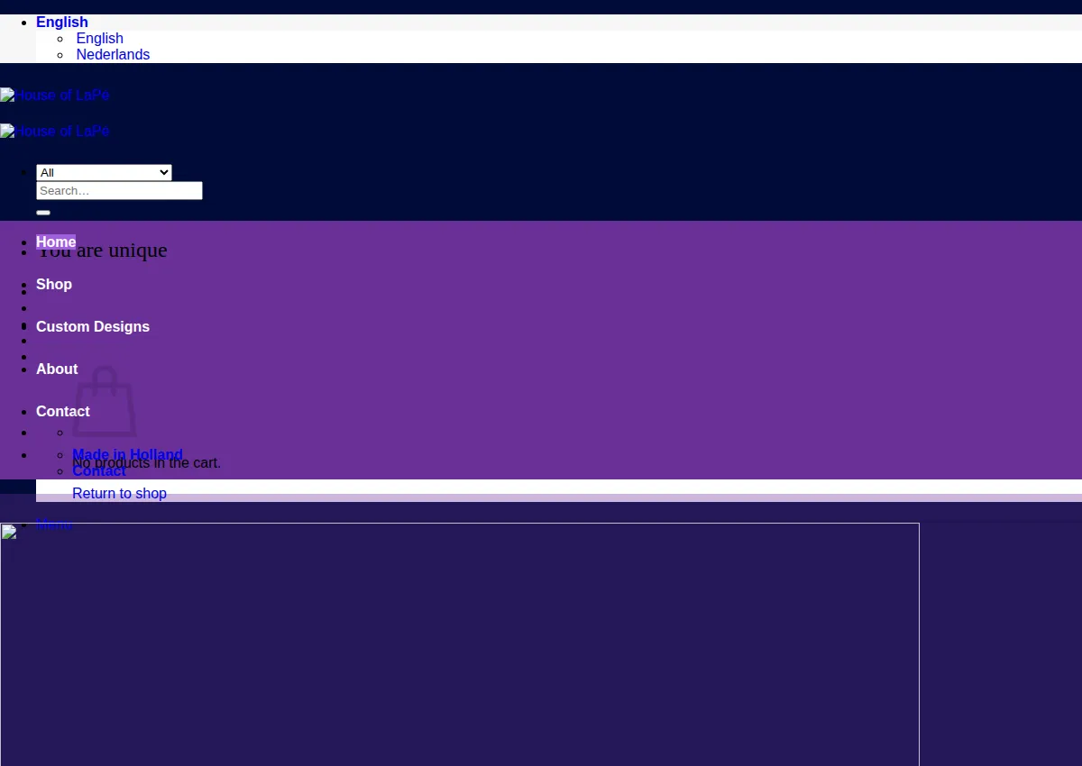 Store homepage