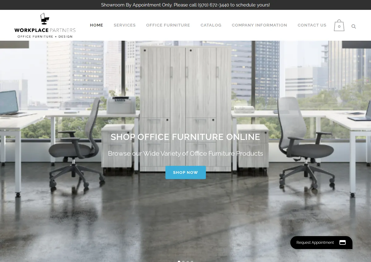 Store homepage