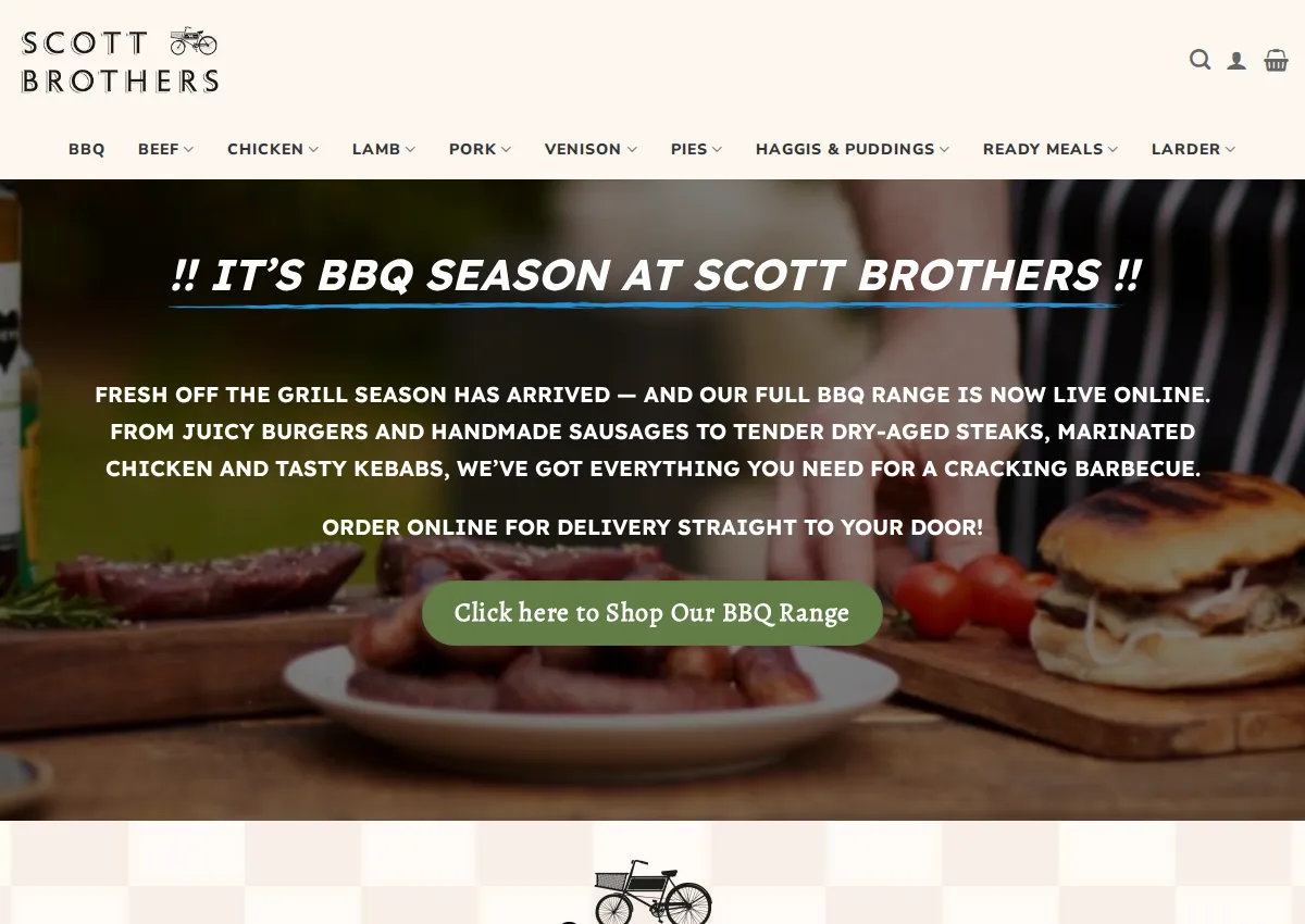 Store homepage