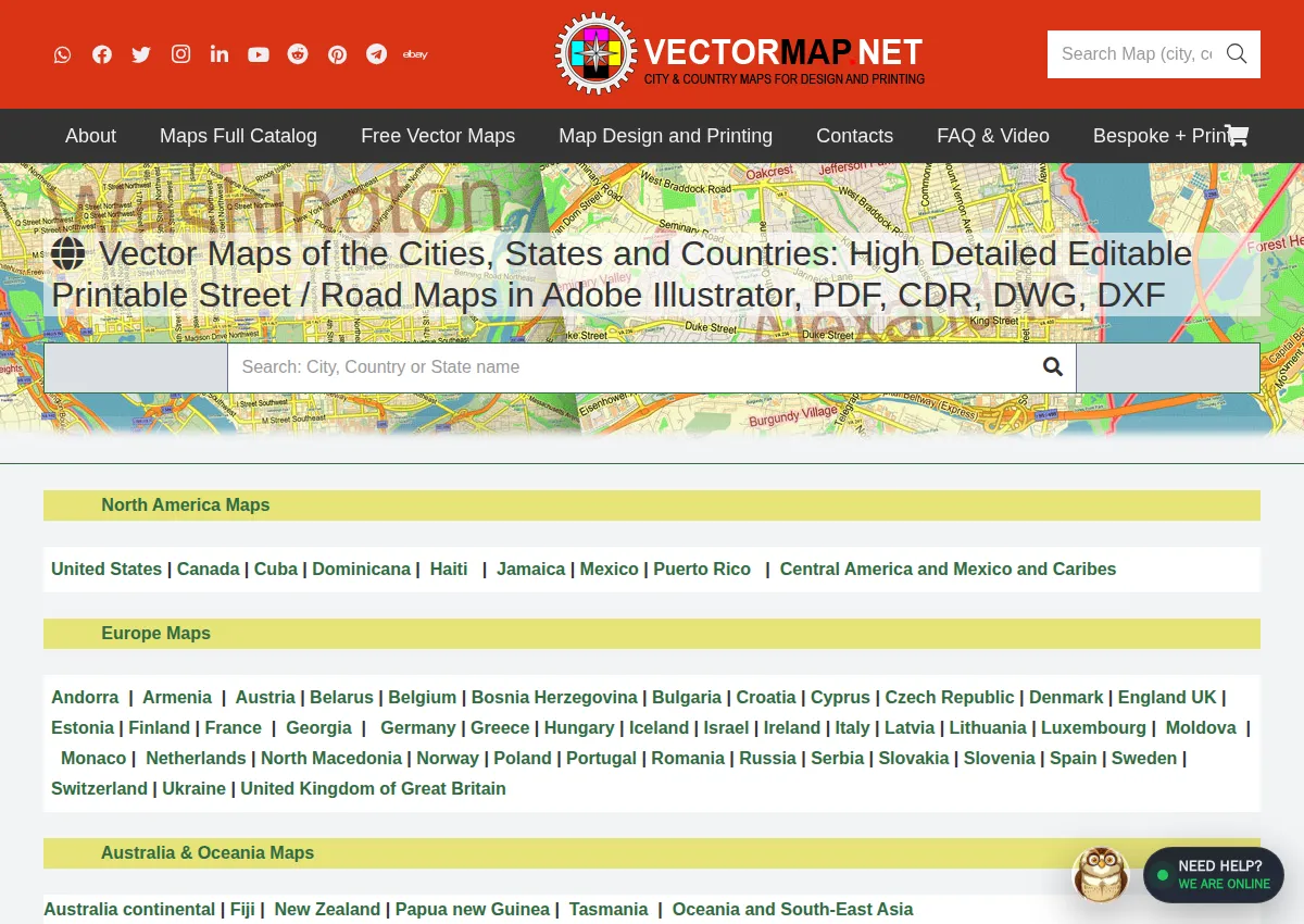 Store homepage