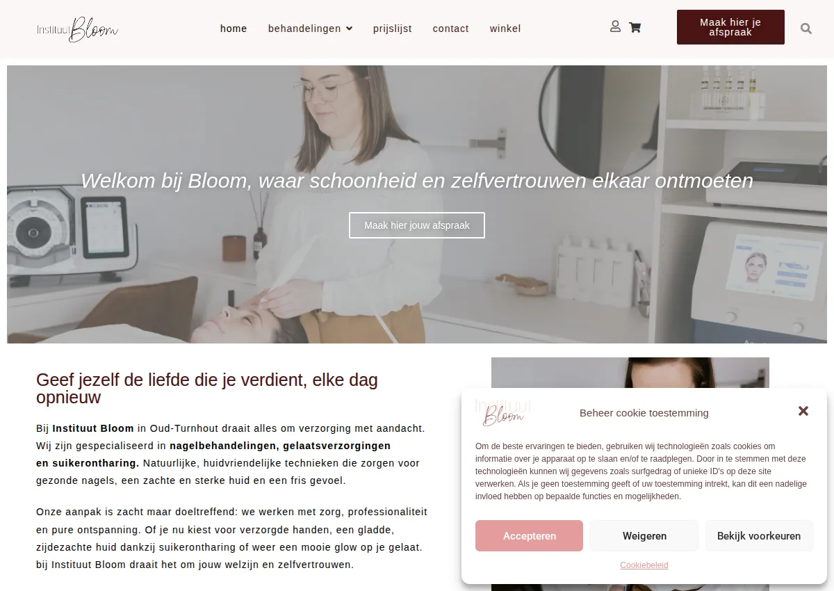 Store homepage