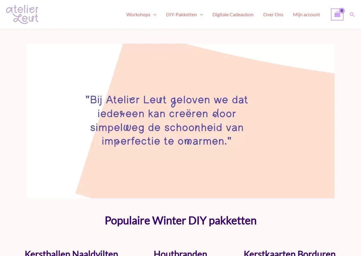 Store homepage