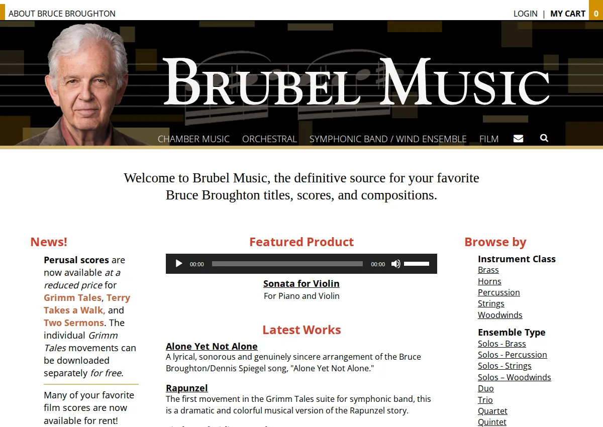 Store homepage