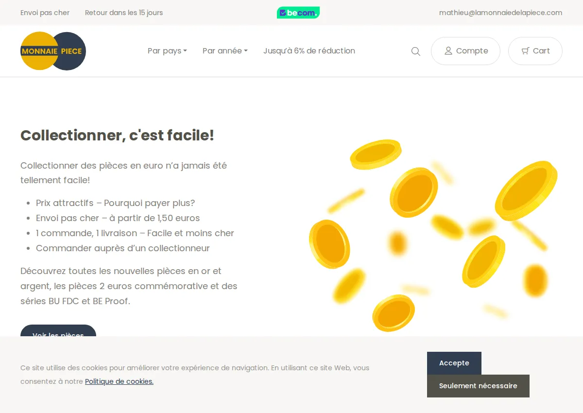 Store homepage