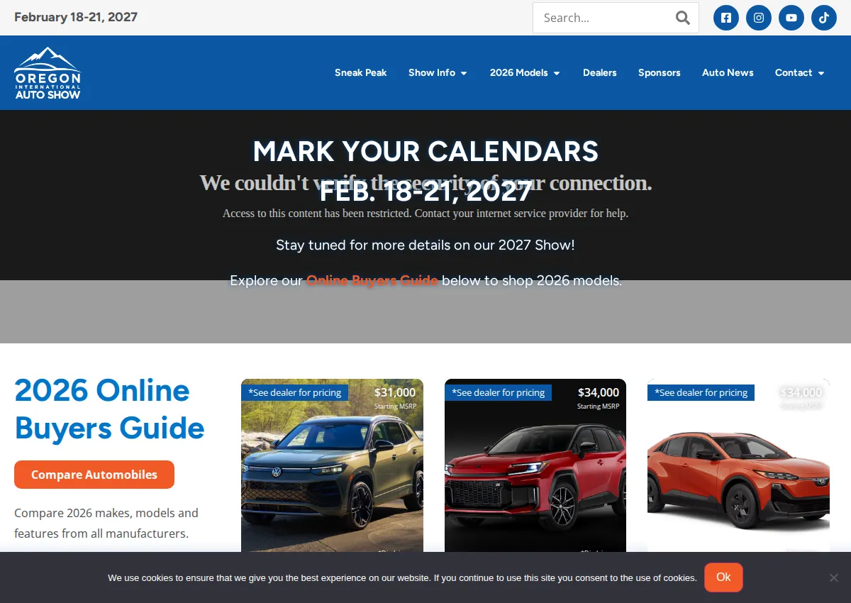 Store homepage