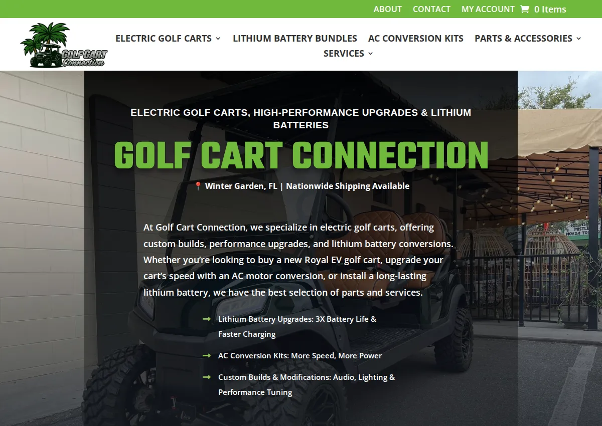 Store homepage